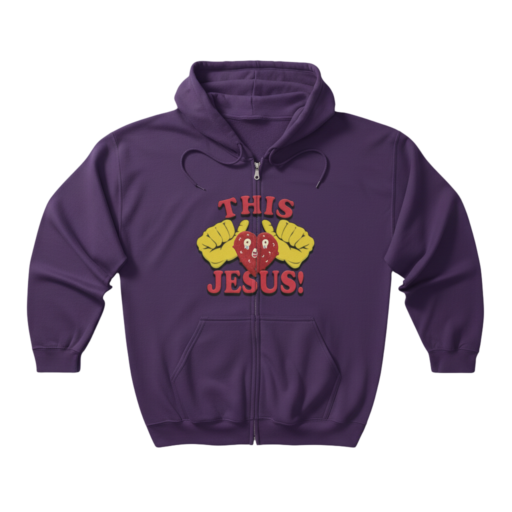 Twerk4Jesus Full Zip Hooded Sweatshirt