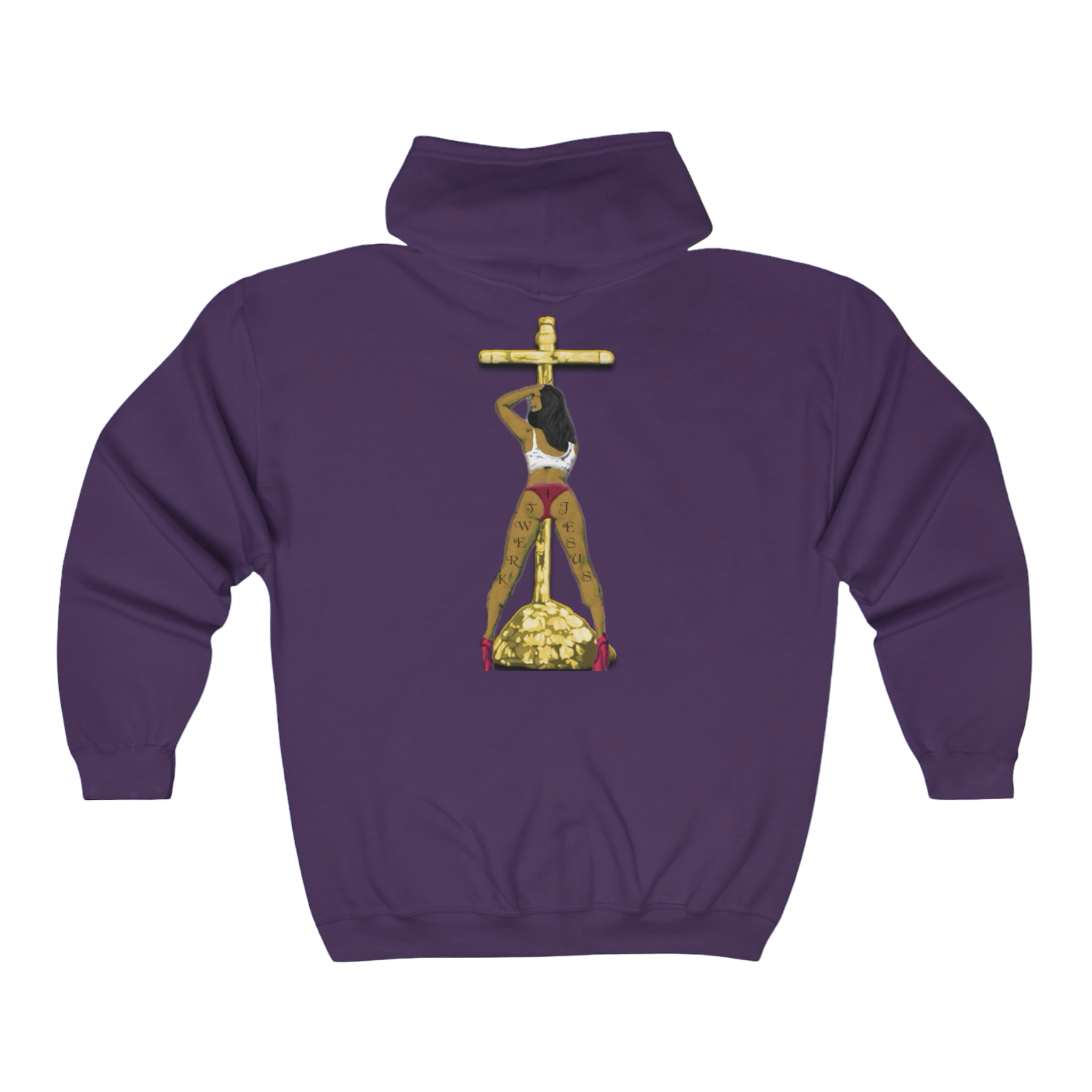 Twerk4Jesus Full Zip Hooded Sweatshirt