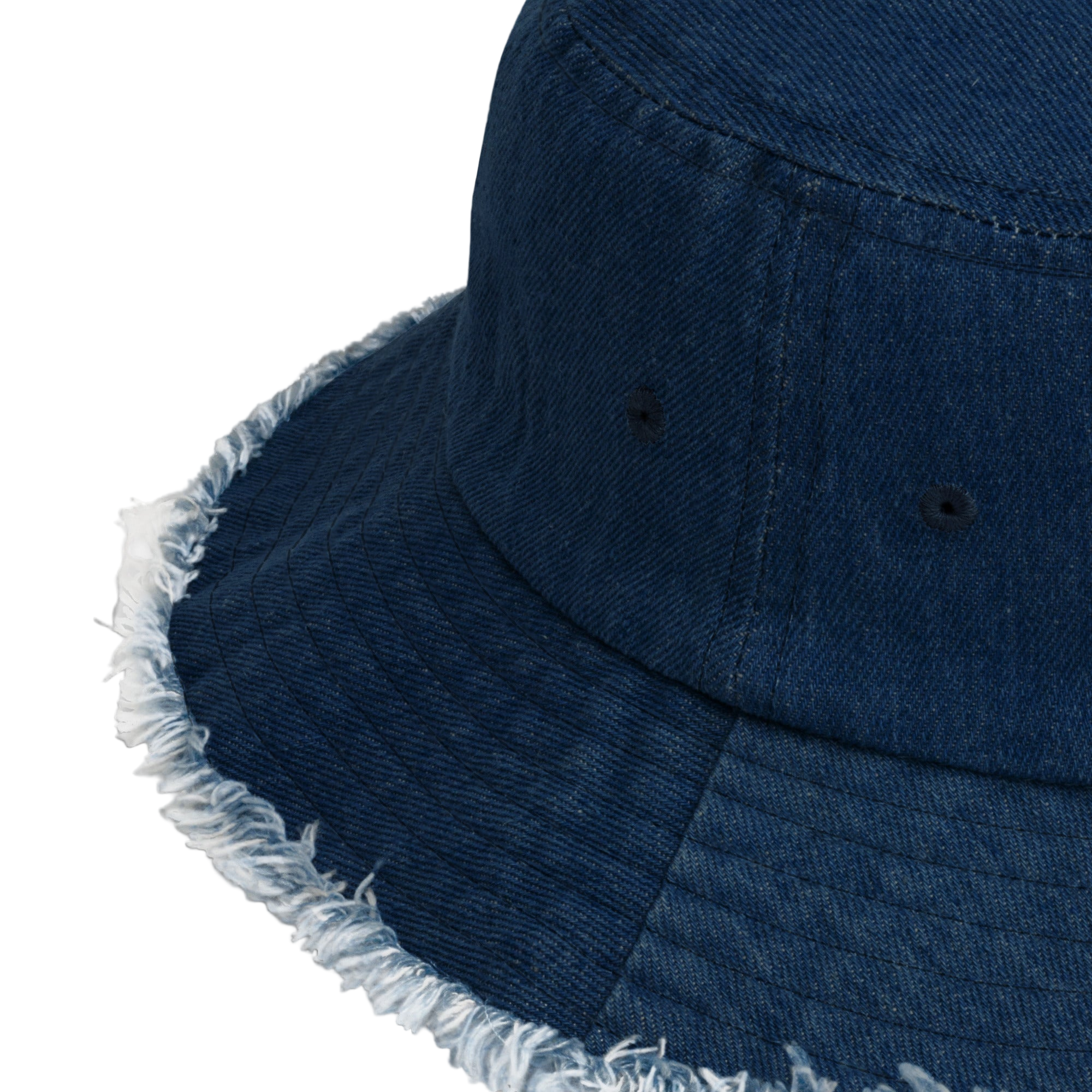 AN-TI Distressed denim bucket hat