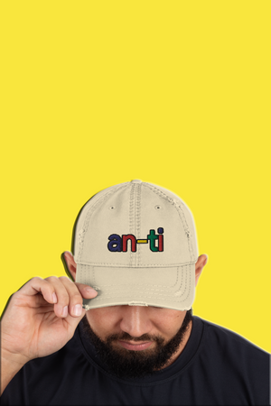 30.00 An-ti Evil Distressed Hat freeshipping - Regimen