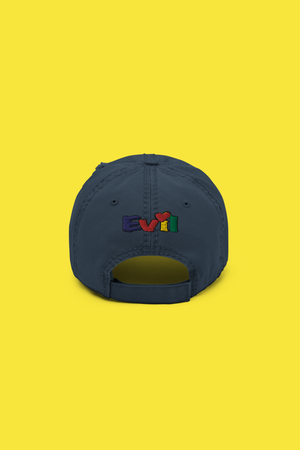 30.00 An-ti Evil Distressed Hat freeshipping - Regimen