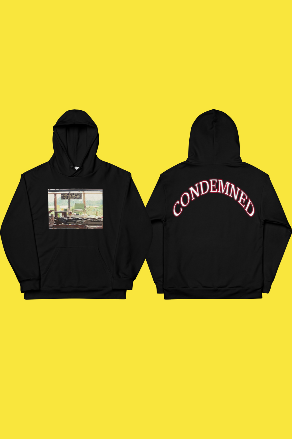 60.00 Condemned Unisex Hoodie freeshipping - Regimen
