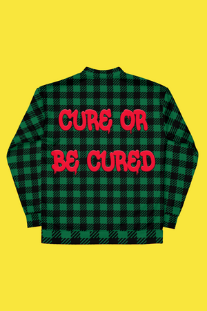 "The Cure" Plaid bomber Jacket