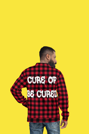 "The Cure" Plaid bomber Jacket