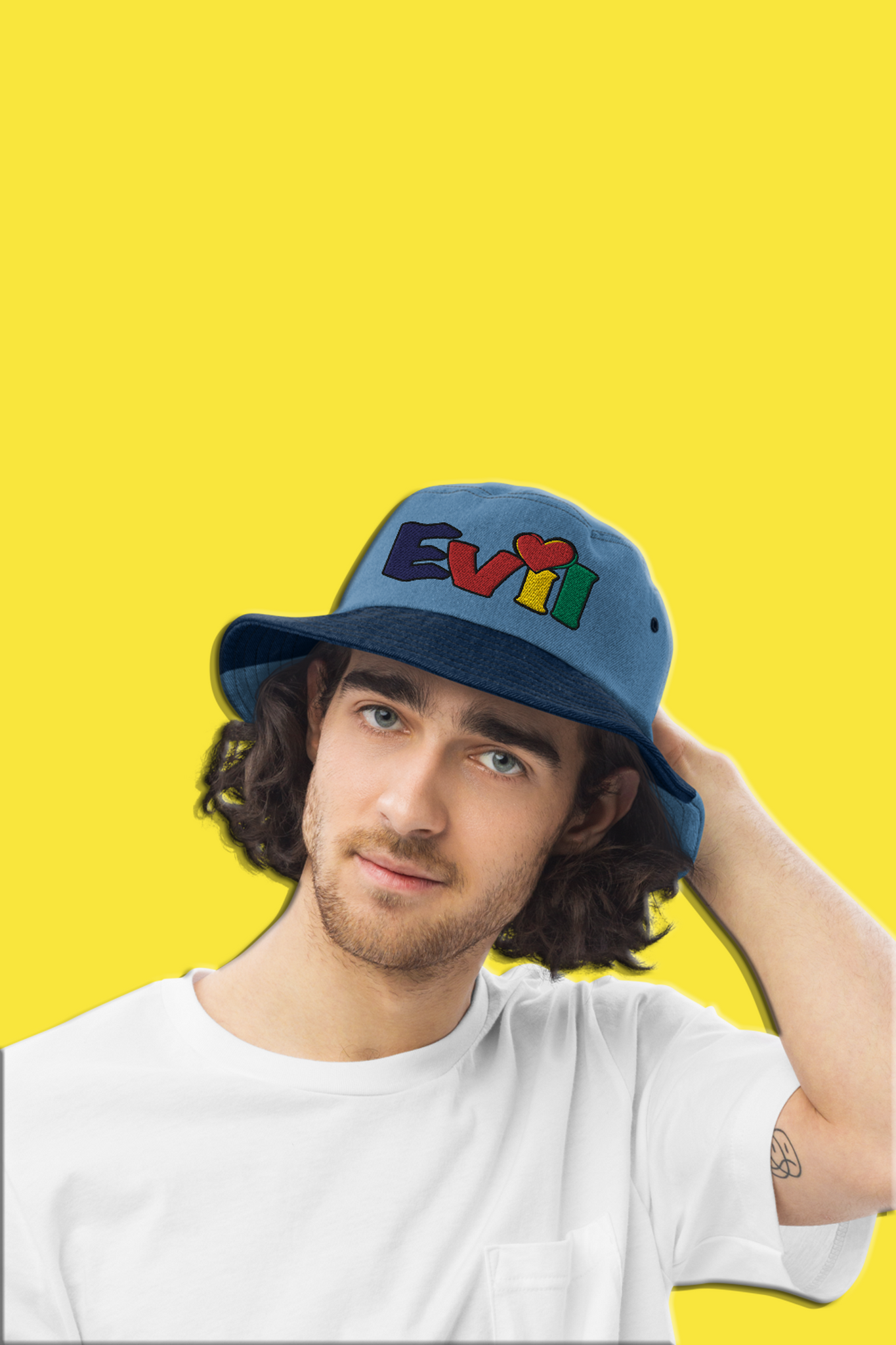 30.00 An-ti Evil Denim bucket hat freeshipping - Regimen