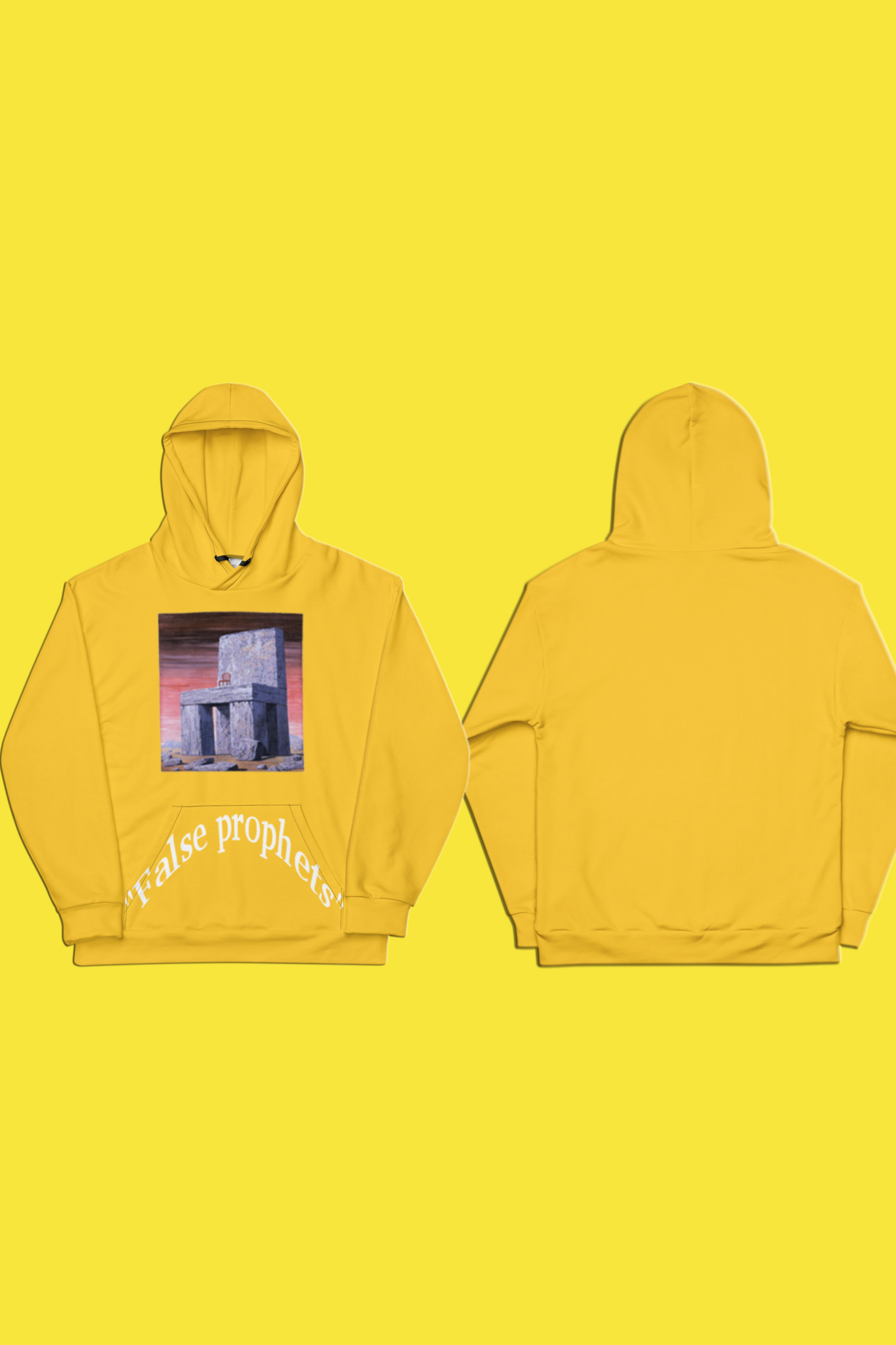 Yellow astroworld online hoodie