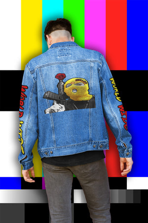 60.00 Hello? Denim Jacket freeshipping - Regimen
