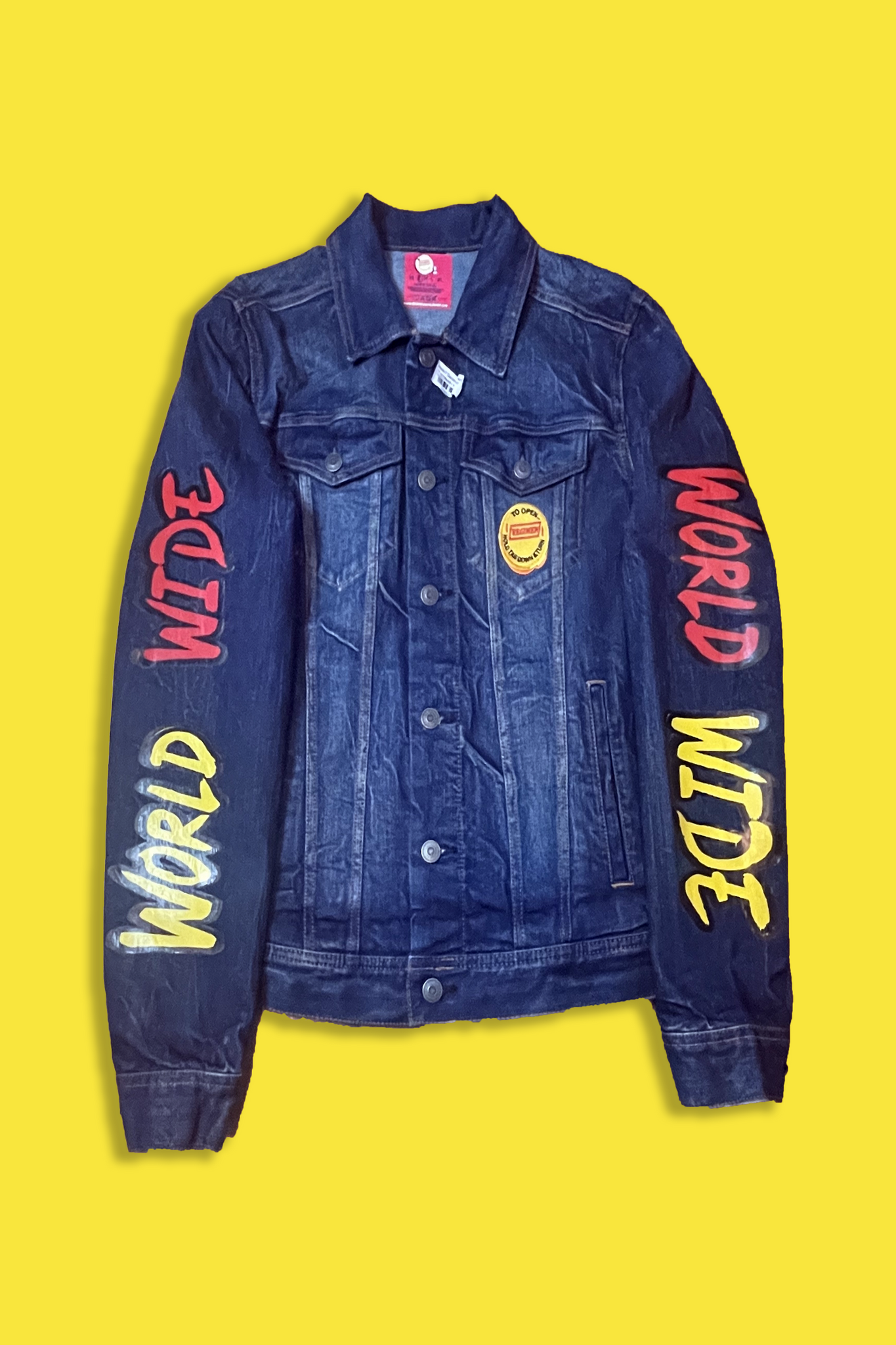 60.00 Hello? Denim Jacket freeshipping - Regimen