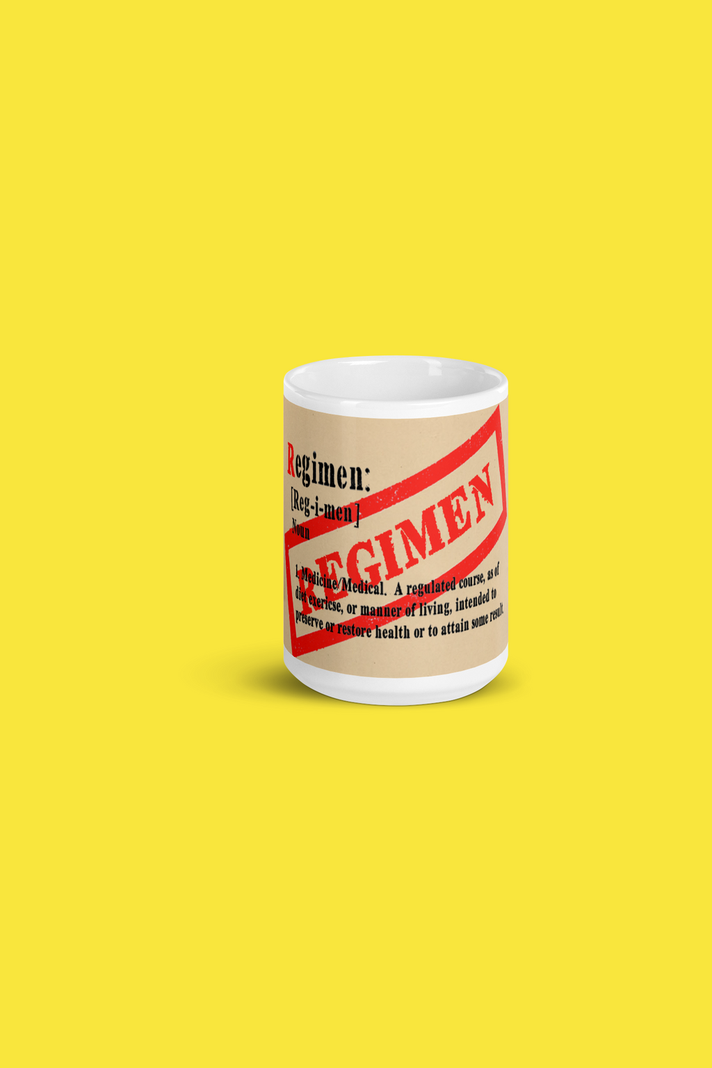 11.00 Regimen Mug freeshipping - Regimen